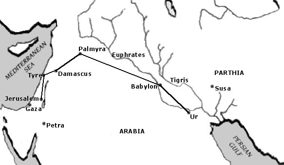 Possible Route of the Wise Men